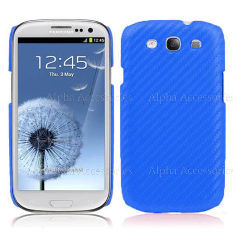 Carbon Fiber Case For Samsung Galaxy i9300 S3 SIII Hard Back Case Skin Cover- UK