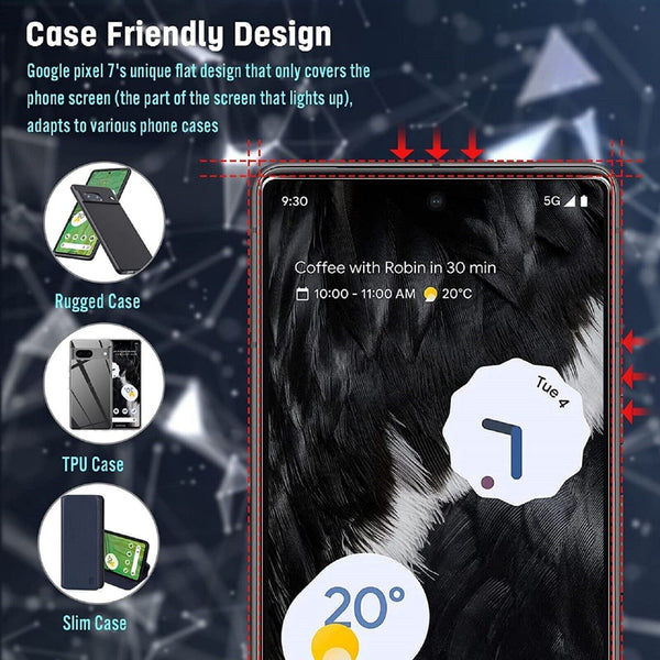 2 X Premium Genuine Tempered Glass For Google Pixel 6 6A Screen Protector