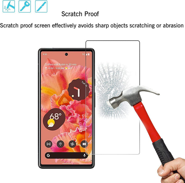 2 X Premium Genuine Tempered Glass For Google Pixel 6 6A Screen Protector
