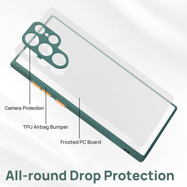 Shockproof Case For Galaxy S23 Plus Genuine Armor Anti-Knock Silicone Cover