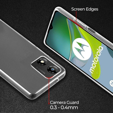 Ultra Thin Case For Motorola Moto E13 Slim Silicon Shockproof Rubber Clear Cover