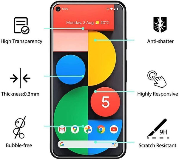 2X Premium Tempered Glass For Google Pixel 4 4A Screen Protector