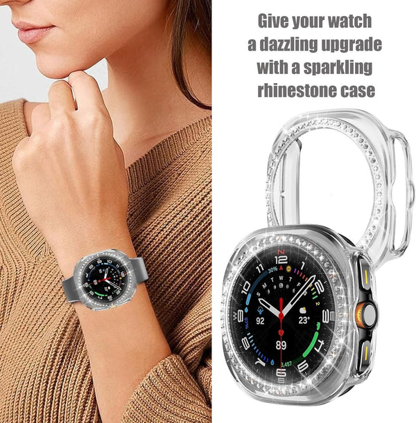 Bling Case For Samsung Galaxy Smart Watch Ultra 47mm Protective Diamond Cover