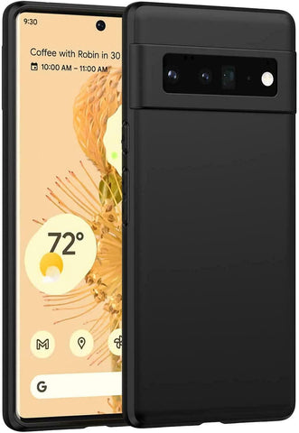 Case For Google Pixel 6 Pro Shockproof Slim Matte Black TPU Thin Soft Cover-UK