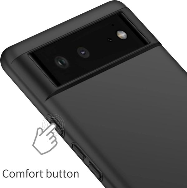 Case For Google Pixel 6 Pro Shockproof Slim Matte Black TPU Thin Soft Cover-UK