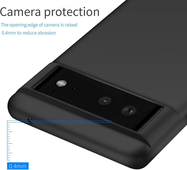Case For Google Pixel 6 Pro Shockproof Slim Matte Black TPU Thin Soft Cover-UK