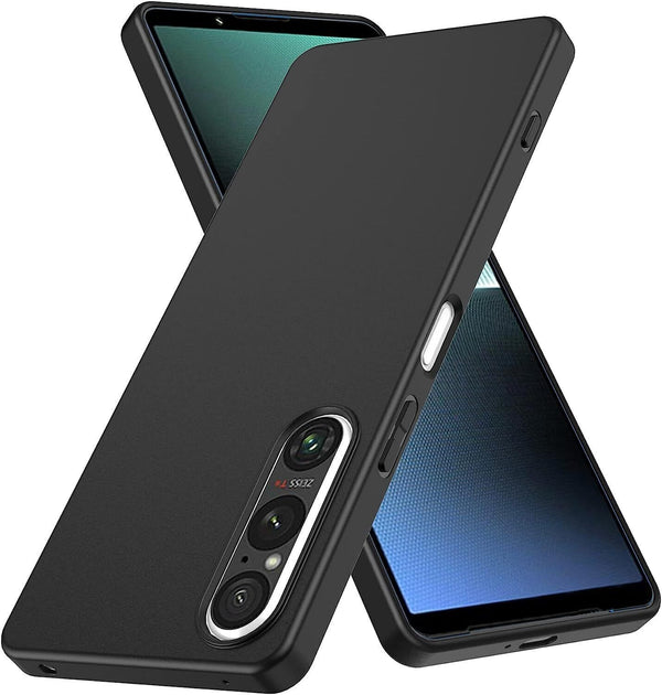 Case For Sony Xperia 1 III IV V Thin Matte TPU Silicone Shockproof Black Cover