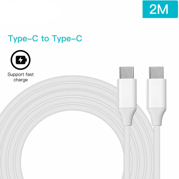 USB C To USB C Fast Charger PD 60W Dual Type C Charging Data Sync Cable 1M , 2M