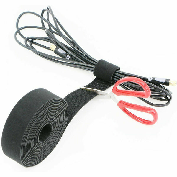 1M 3M 5M Cable Cord Nylon Strap Hook Loop Ties Tidy Reusable Wire Organizer