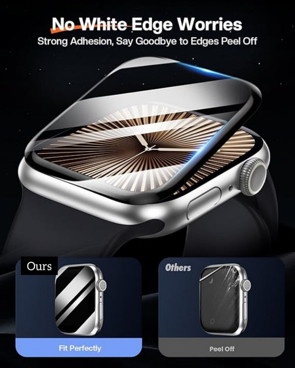 9D Screen Protector For Apple Watch Series 10 42mm / 46mm Tempered Glass