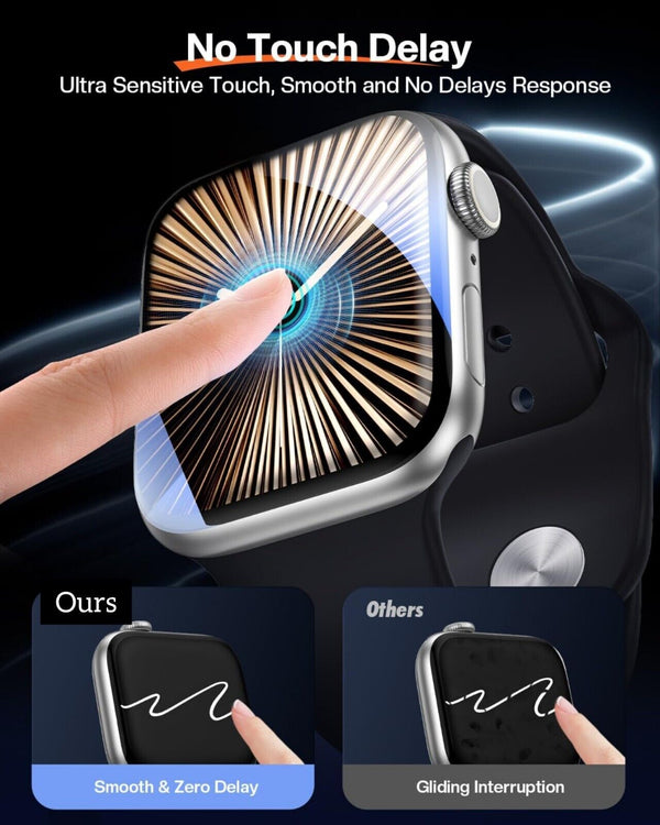 9D Screen Protector For Apple Watch Series 10 42mm / 46mm Tempered Glass