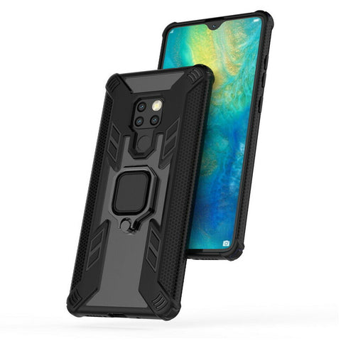Magnetic Ring Case for Huawei Mate 30 Armor Soft Stand Bumper Black Cover UK