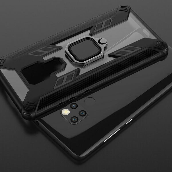 Magnetic Ring Case for Huawei Mate 30 Armor Soft Stand Bumper Black Cover UK