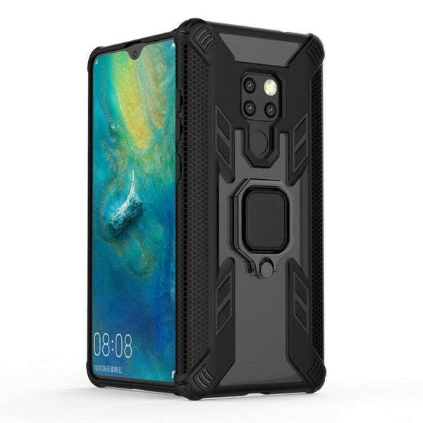 Magnetic Ring Case for Huawei Mate 30 Armor Soft Stand Bumper Black Cover UK