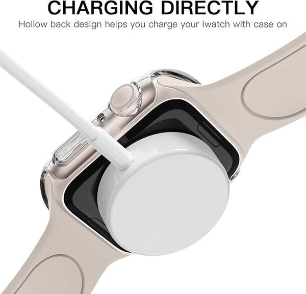 Case for Apple iWatch Series 10 Soft TPU Clear Case Screen Protector Cover