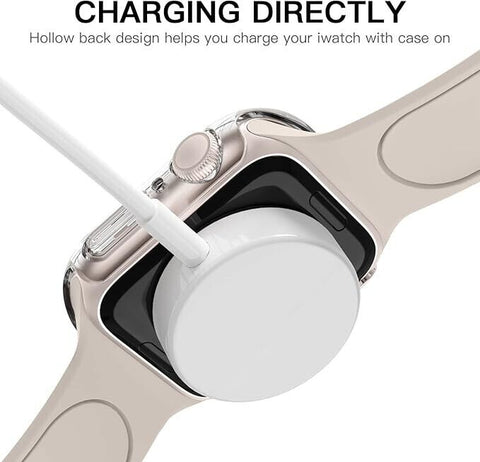 Case for Apple iWatch Series 10 Soft TPU Clear Case Screen Protector Cover