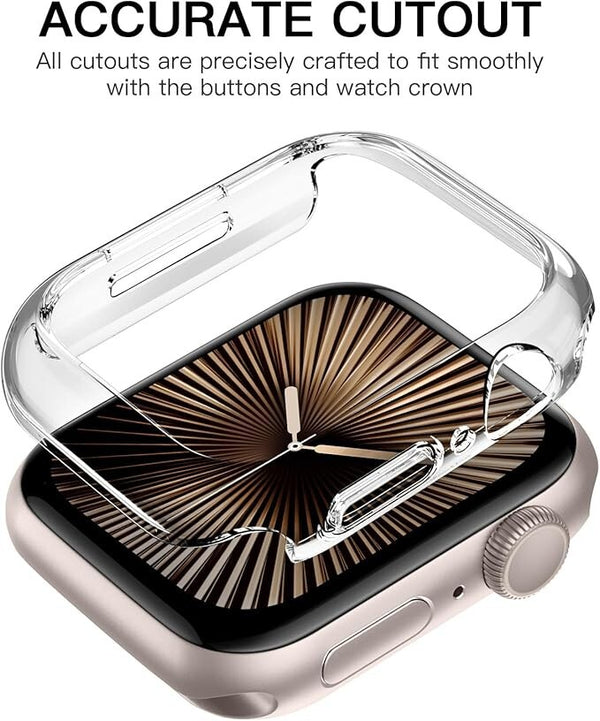 Case for Apple iWatch Series 10 Soft TPU Clear Case Screen Protector Cover