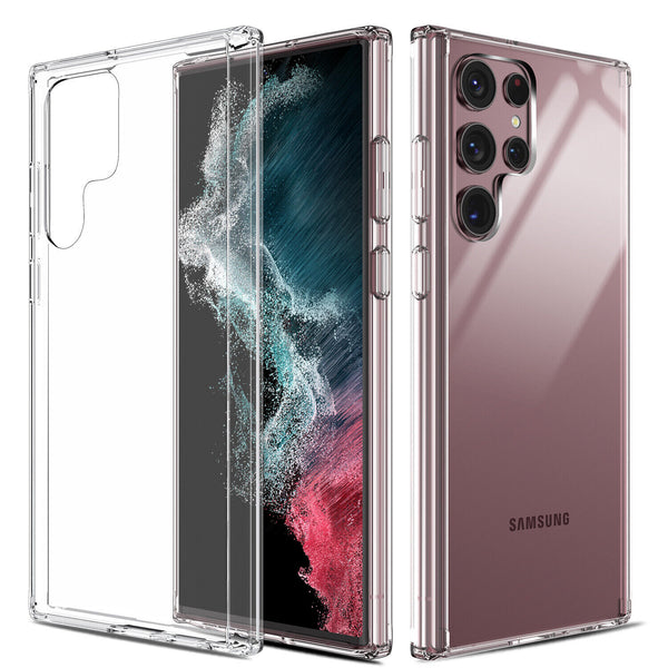 For Samsung Galaxy S22 / S22+ Plus / S22 Ultra Case | Silicone Soft Clear Cover