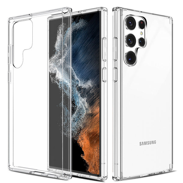 For Samsung Galaxy S22 / S22+ Plus / S22 Ultra Case | Silicone Soft Clear Cover