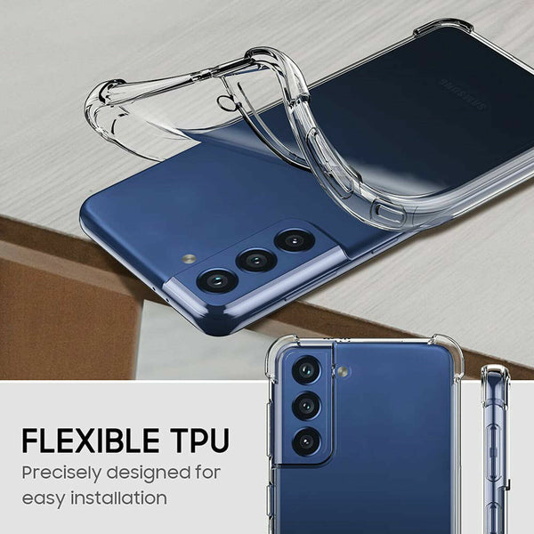 For Samsung Galaxy S22 S22+ S22 Ultra Shockproof Clear Case Silicone Cover UK