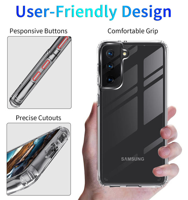For Samsung Galaxy S22 S22+ S22 Ultra Shockproof Clear Case Silicone Cover UK