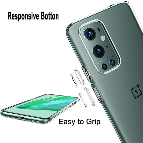 Ultra Slim Case For OnePlus 9, 9 Pro Transparent Soft TPU Gel Clear Back Cover