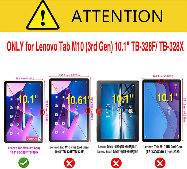 2x Tempered Glass For Lenovo Tab M10 3rd Gen 10.1 TB-328FU/XU Screen Protector