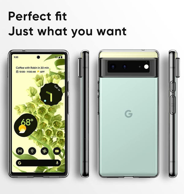 Case For Google Pixel 6 A Transparent TPU Soft Clear Silicone Slim Cover -UK