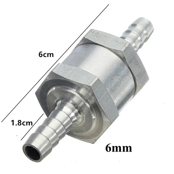 6 8 10 12mm Aluminum One-way Non-return Check Valve Fuel Water Gas Air Vacuum-UK