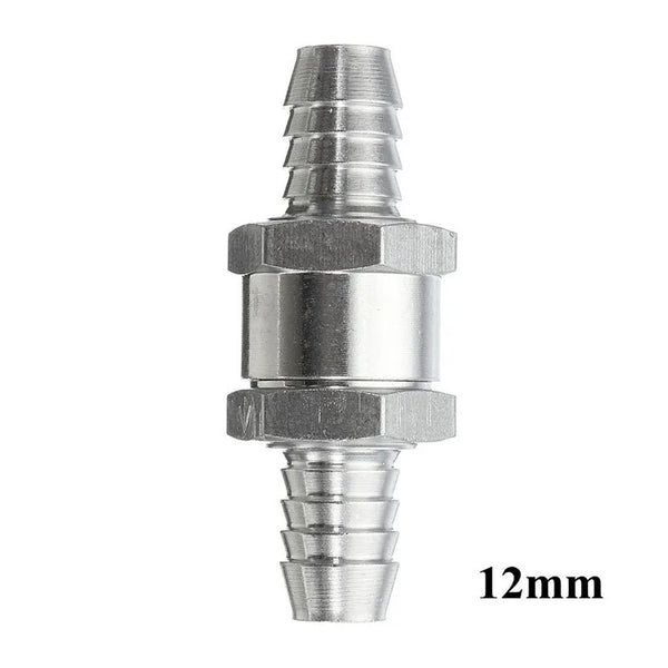 6 8 10 12mm Aluminum One-way Non-return Check Valve Fuel Water Gas Air Vacuum-UK