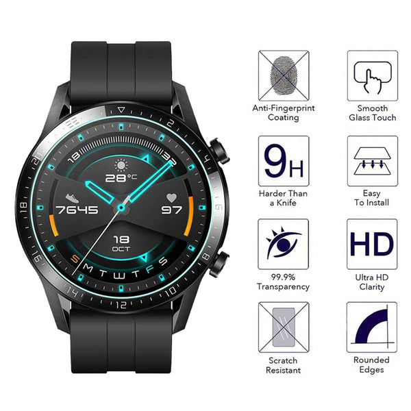 2X Gorilla Tempered Glass Screen Protector For Huawei Watch GT2 E Cover UK