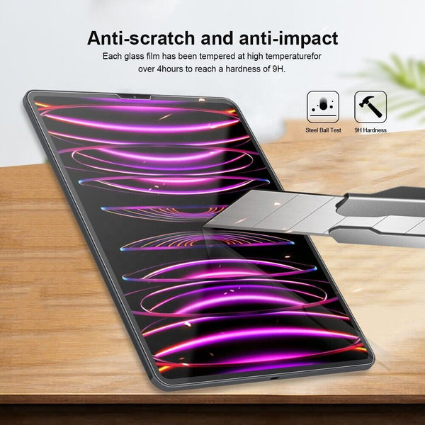 For Apple iPad Pro 11 4th Gen 2022 Genuine Tempered Glass Screen Protector Cover