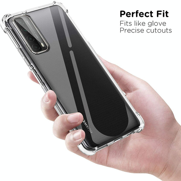 For Huawei P Smart 2021 Nova 5T Slim Soft TPU Gel Clear Back Case Skin Cover UK