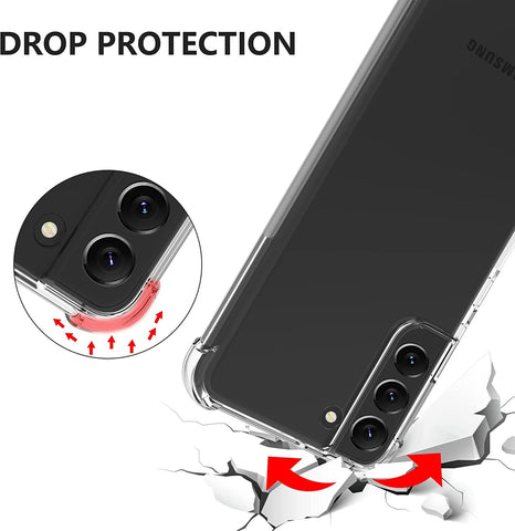 For Samsung Galaxy S22 5G Shockproof Case Bumper Soft TPU Clear Slim Cover
