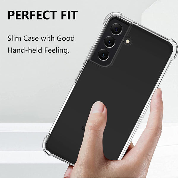For Samsung Galaxy S22 5G Shockproof Case Bumper Soft TPU Clear Slim Cover