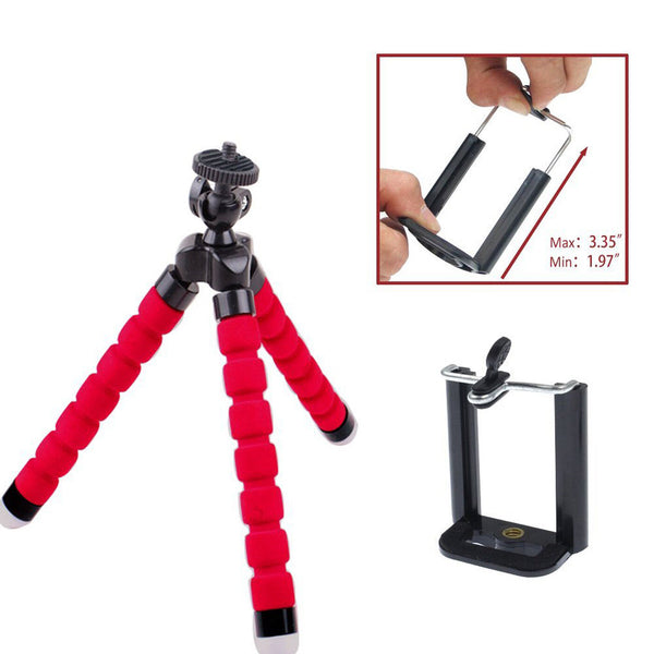 For Galaxy S20 S21 S22 Universal Flexible Stand Mini Octopus Tripod Mount Holder