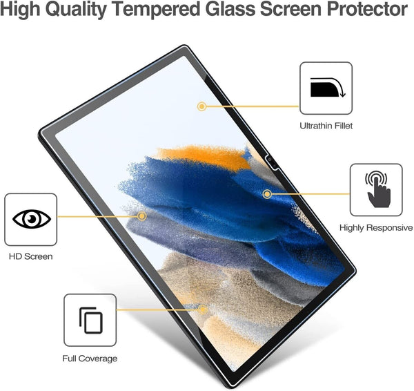 2x Tempered Glass For Galaxy Tab A8 10.5