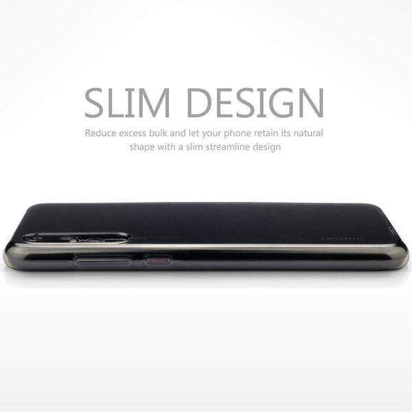 For Huawei P20 Pro Black Ultra Slim Soft Silicone TPU Matte Back Case Cover UK