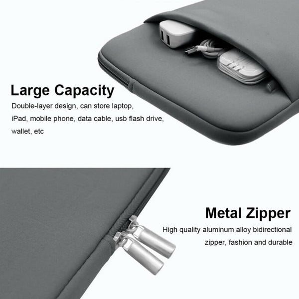 Universal 12.5 inch Laptop Case Cover Sleeve Zip Bag For MacBook Chrome Book Tab