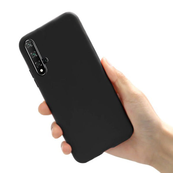 For Huawei Nova 5t Case Shockproof Silicone TPU Soft Liquid Matte Back Cover