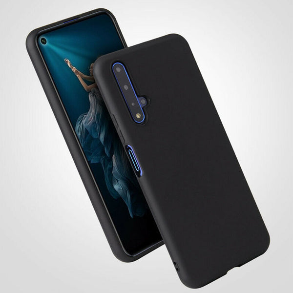 For Huawei Nova 5t Case Shockproof Silicone TPU Soft Liquid Matte Back Cover