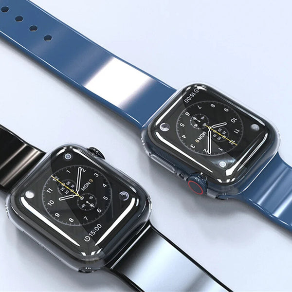 Case for Apple iWatch Series 9 Clear Thin TPU Case Screen Protector Cover - UK