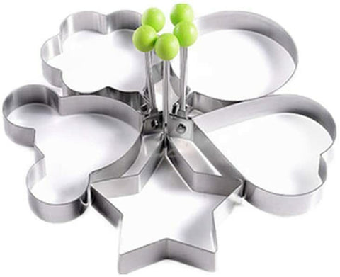 Stainless Steel Frying Pan Fried Egg Pancake Baking Shaper Cooking Ring Mold UK