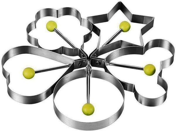 Stainless Steel Frying Pan Fried Egg Pancake Baking Shaper Cooking Ring Mold UK