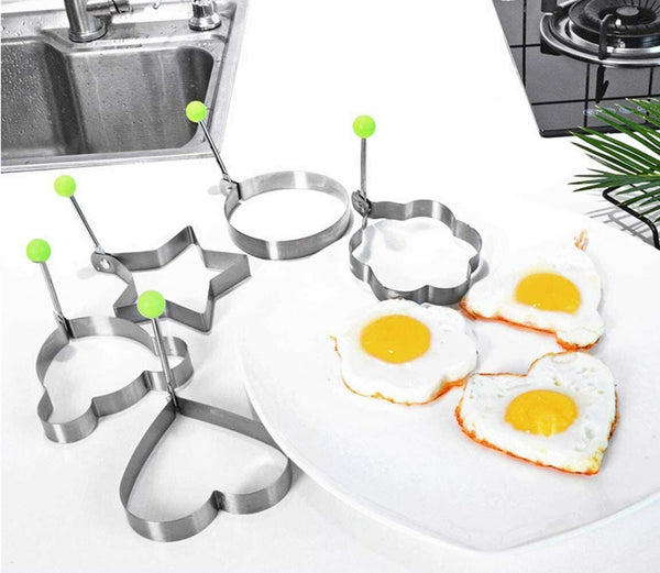 Stainless Steel Frying Pan Fried Egg Pancake Baking Shaper Cooking Ring Mold UK