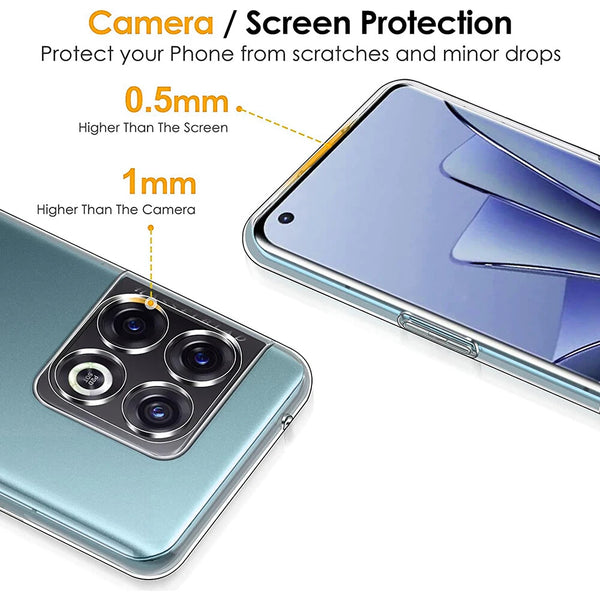 Case For OnePlus 10 Pro Ultra Slim Transparent TPU Clear Back Skin Phone Cover