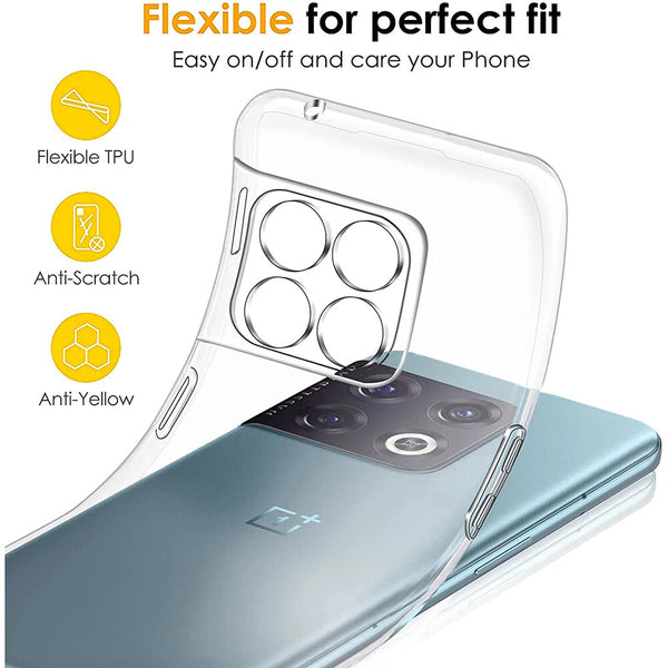 Case For OnePlus 10 Pro Ultra Slim Transparent TPU Clear Back Skin Phone Cover