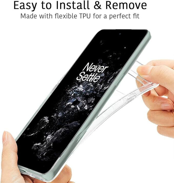 Clear Case For OnePlus 10T Ultra Slim Transparent TPU Back Skin Phone Cover