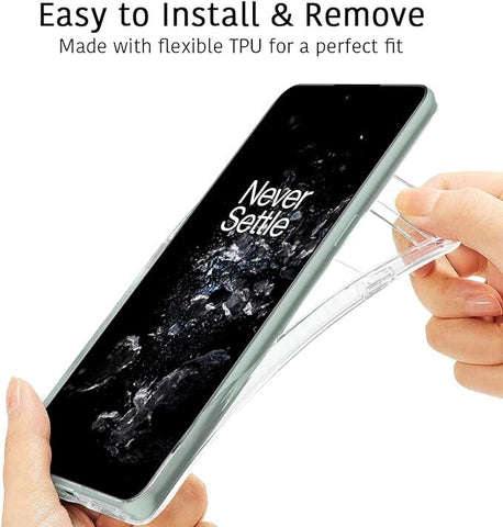 Clear Case For OnePlus 10T Ultra Slim Transparent TPU Back Skin Phone Cover