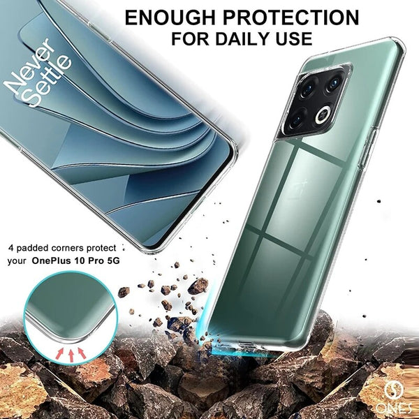 Clear Case For OnePlus 10T Ultra Slim Transparent TPU Back Skin Phone Cover